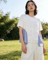 Crochet Stripes Top