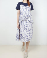 Folds Print Dress