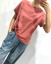 Irregular Twist Knot Basic Tee