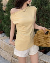 Wide Neck Off Shoulder Top