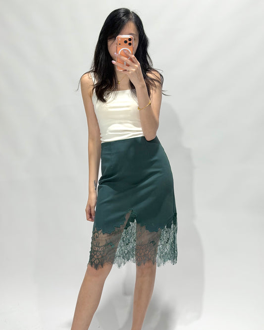 Lace Pencil Skirt, women's skirt - Ferlicious Singapore