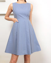 Sorrel A-Line Dress - Blue