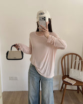 Silk Modal Long Sleeve Tee