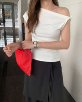 Twist Shoulder Asymmetric Top