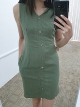 V Neck Linen Button Down - Ferlicious