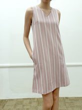 Vertical Stripes Shift Dress (Non-returnable) - Ferlicious