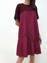 Duo Gather Casual Dress - Plum (Non-returnable) - Ferlicious