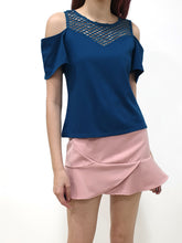 See Through Cold Shoulder Top (Non-returnable) - Ferlicious