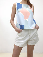 Blocks of Colours Top - Blue