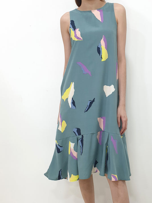 Seally Print Midi, women's dress - Ferlicious Singapore