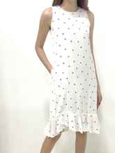 Circle Black Print Midi - White (Non-returnable) - Ferlicious