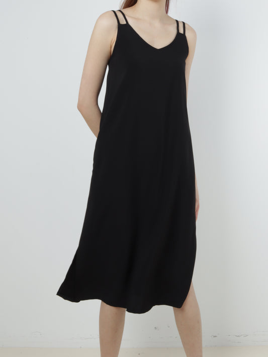 Double Straps Midi, women's dress - Ferlicious Singapore
