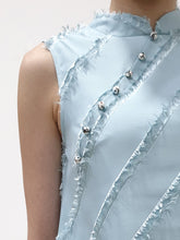 Feather Mandarin Collar Top - Ferlicious