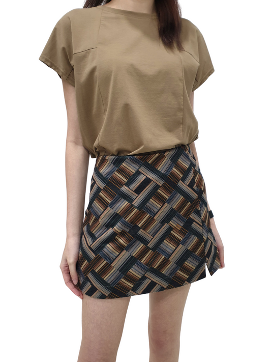 Lines Skorts (Non-returnable), women's shorts - Ferlicious Singapore