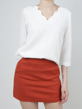 MADEBYFER Scallop Trimming Blouse