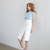 Pinstripe Midi Skirt - Ferlicious