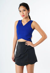 Slant Scallop Skorts - Ferlicious