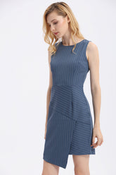 Stripes Asymmetrical Dress - Ferlicious