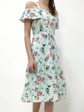 Sweet Story Cold Shoulder Dress - Mint