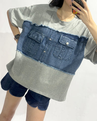 Boxy Denim Top