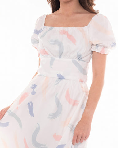 Abstract Brushstroke Crop Top