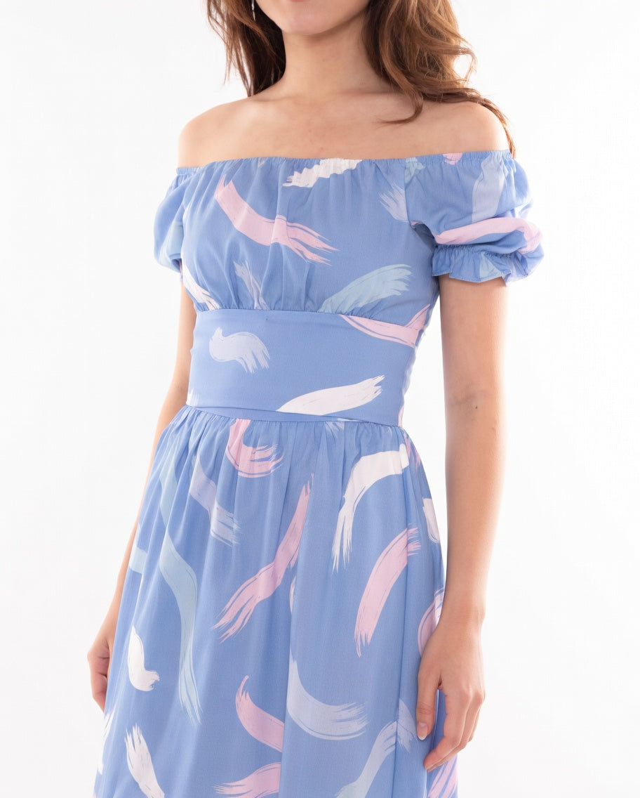 Abstract Brushstroke Crop Top - Ferlicious Singapore (view 2)