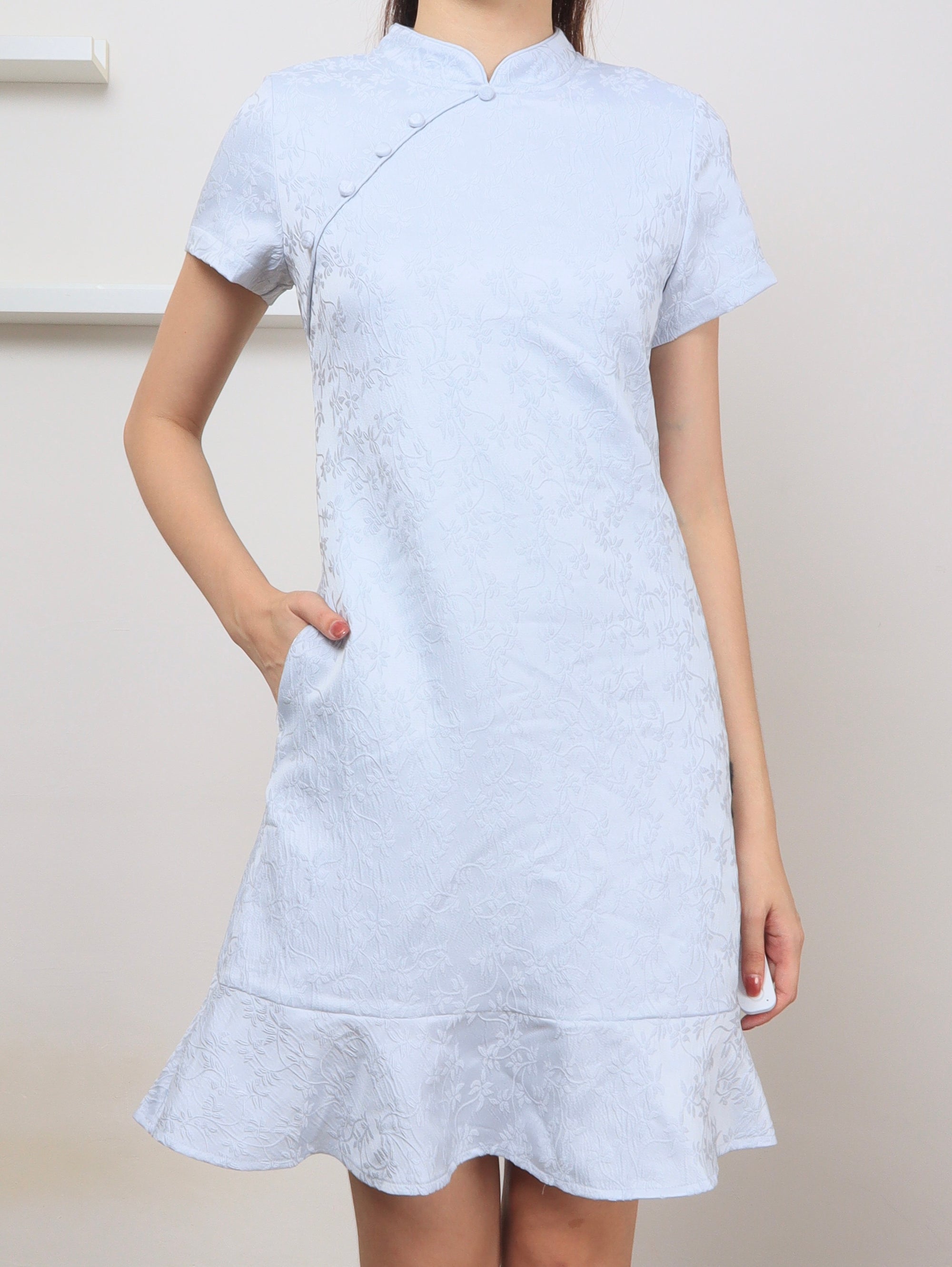 Sky Cheongsam Dress