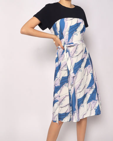 Brushstroke T-Shirt Dress
