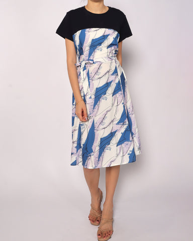 Brushstroke T-Shirt Dress