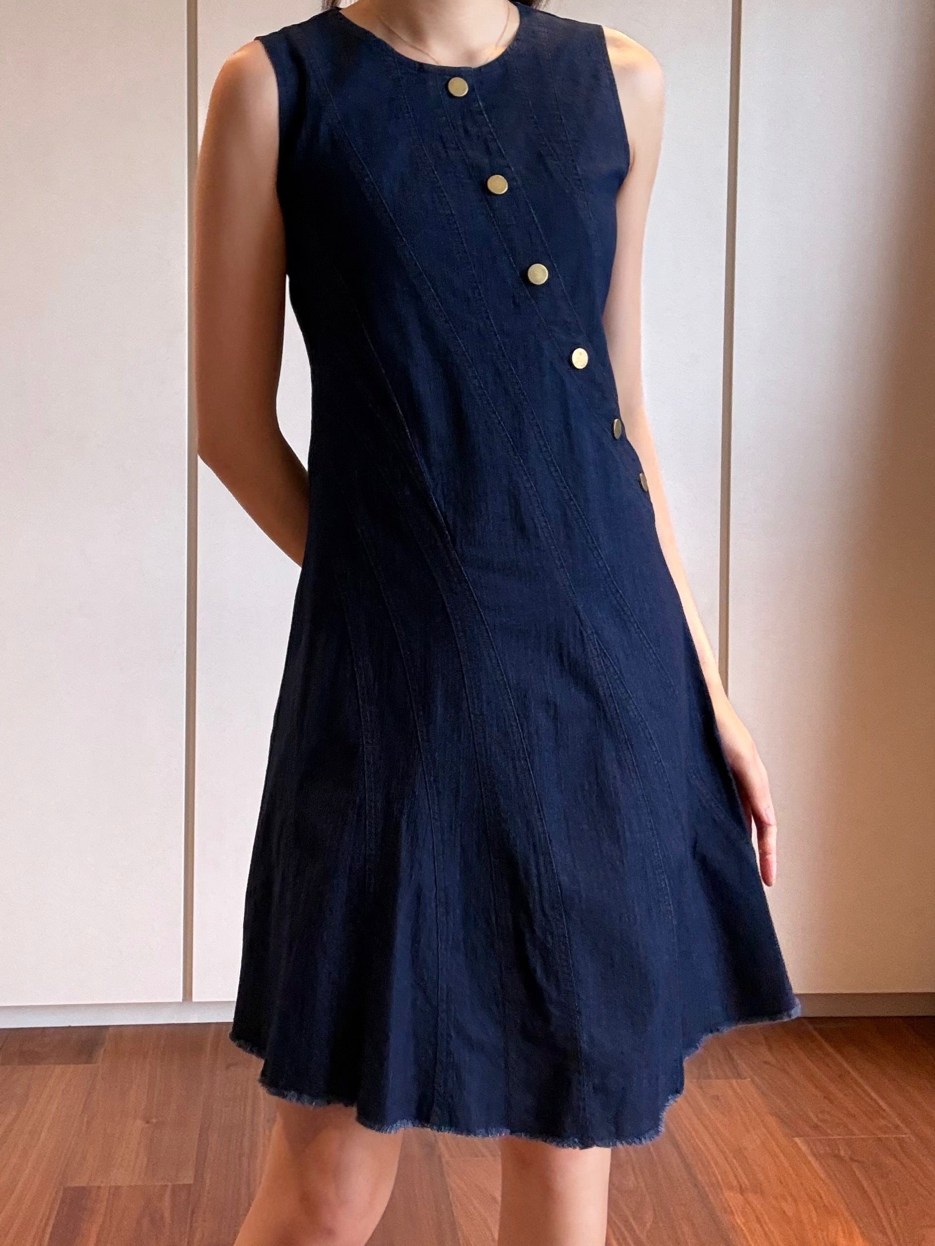 Button Denim Dress