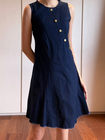 Button Denim Dress