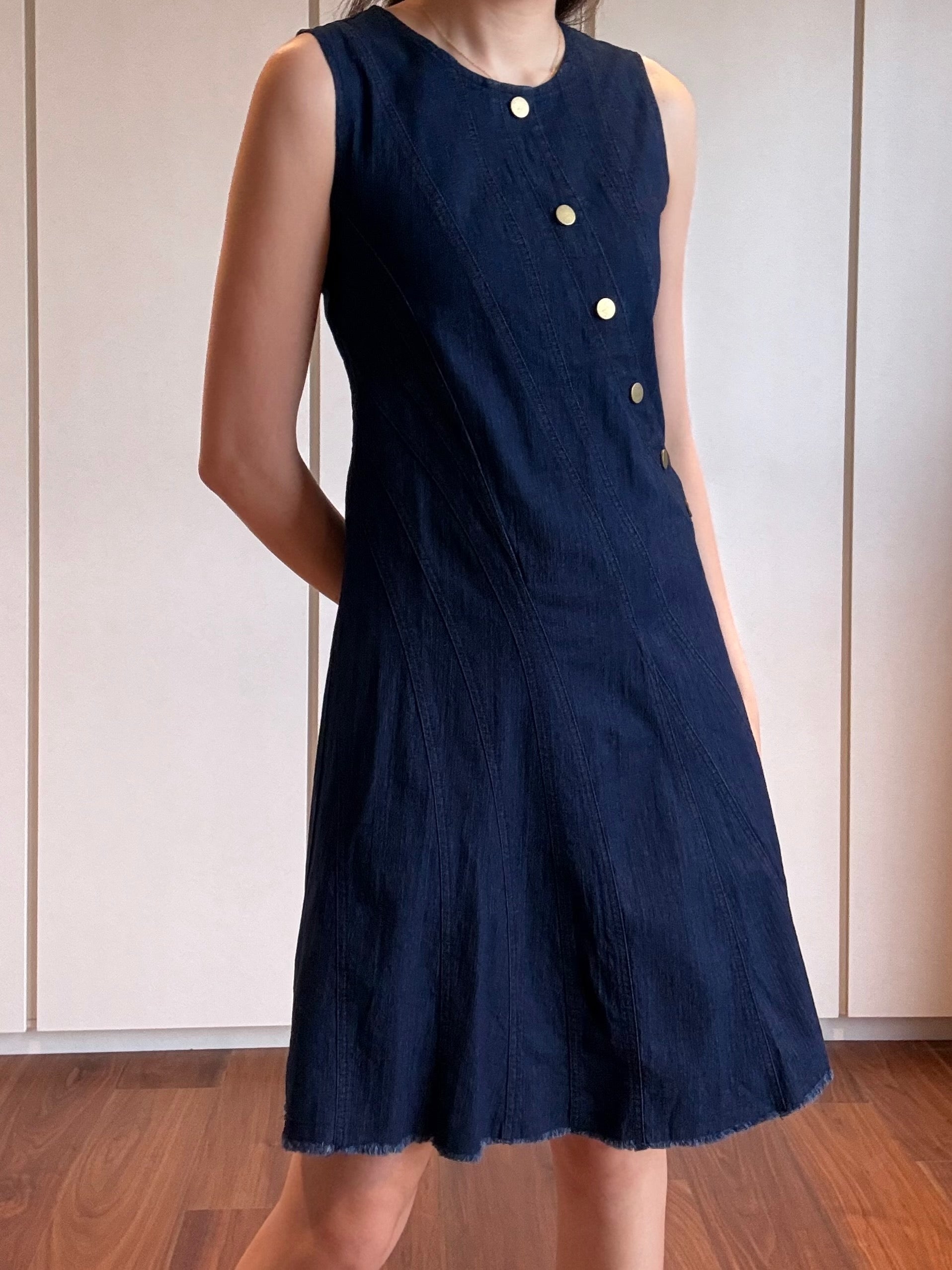 Button Denim Dress
