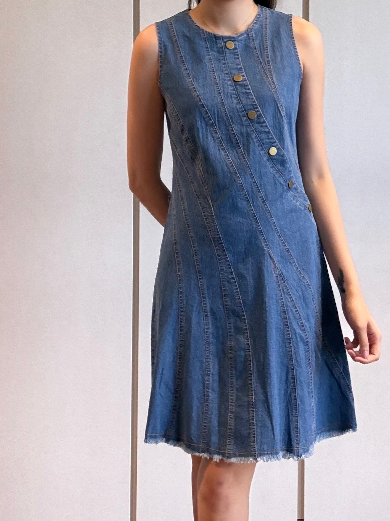 Button Denim Dress