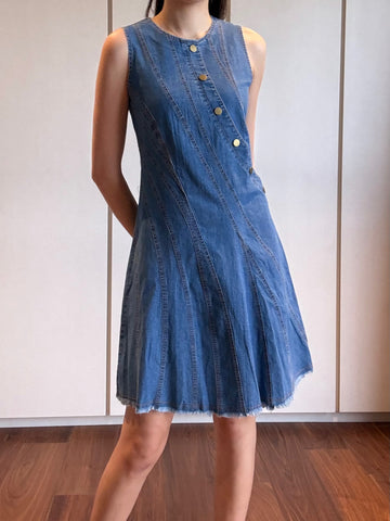 Button Denim Dress