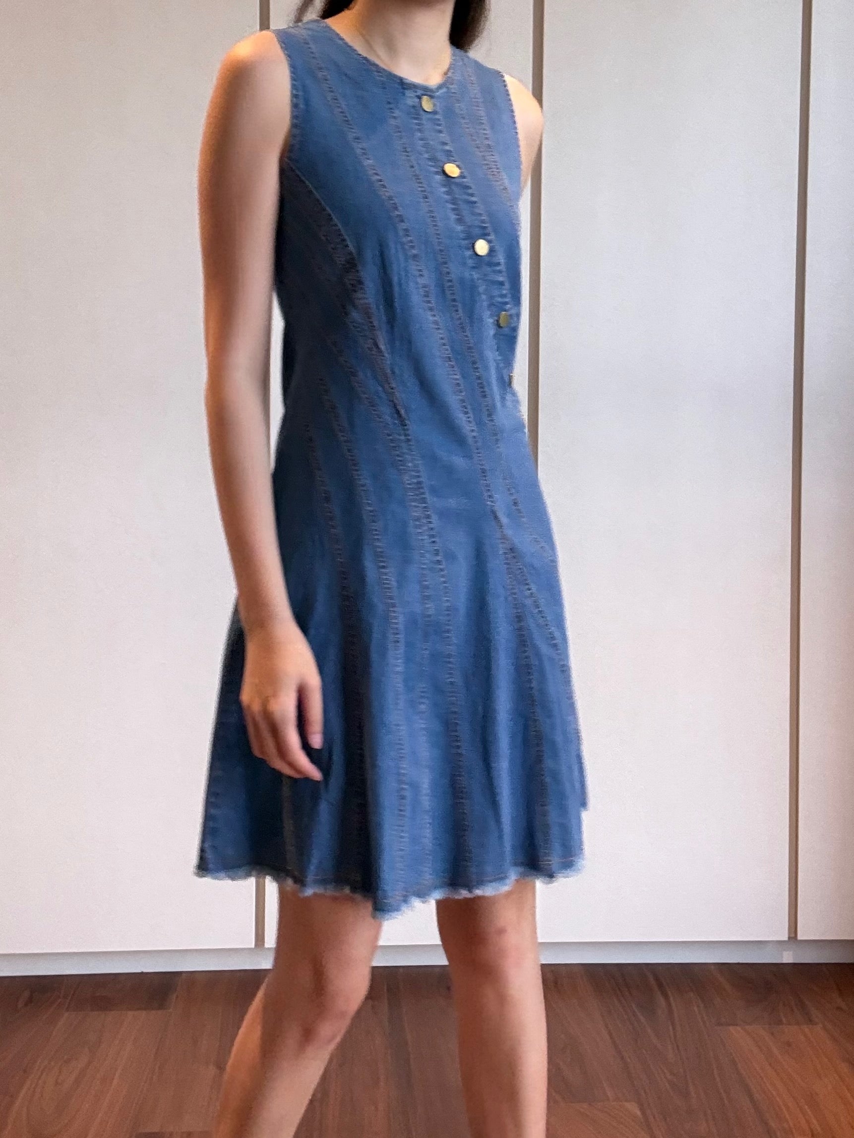 Button Denim Dress