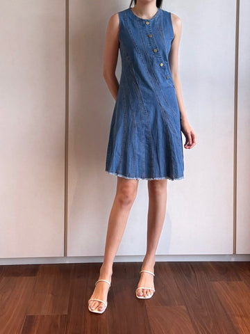 Button Denim Dress