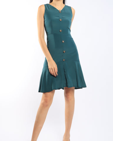 Button Down Mermaid Dress