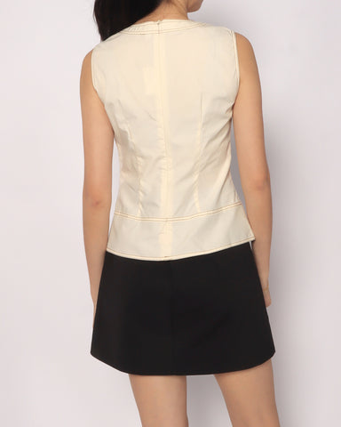 Clean Fit Top - Beige