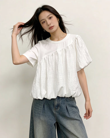 Cloud Crinkle Top