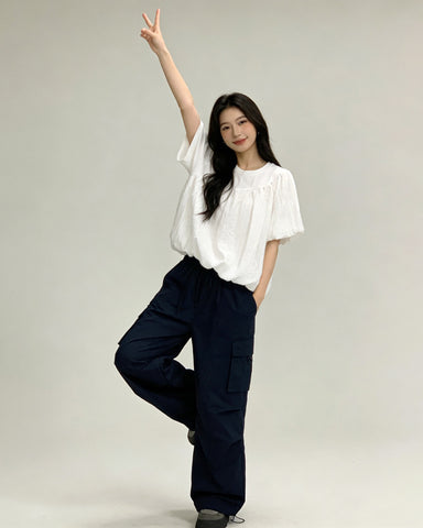 Cloud Crinkle Top