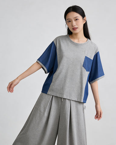 Color Block Pocket Tee
