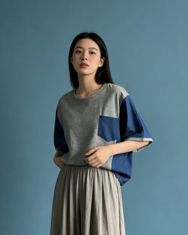 Color Block Pocket Tee