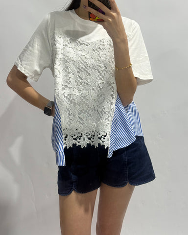 Crochet Stripes Top