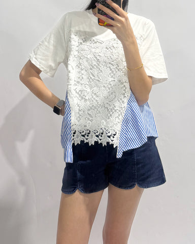 Crochet Stripes Top