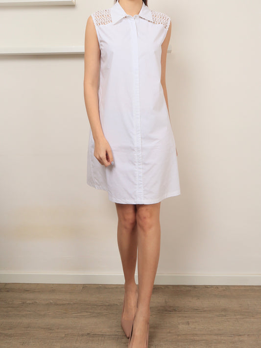 Crochet Zip Through Dress, women's dress - Ferlicious Singapore