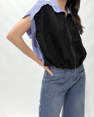 Crochet Zip Through Top