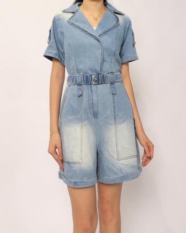 Denim Romper - Light