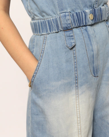 Denim Romper - Light