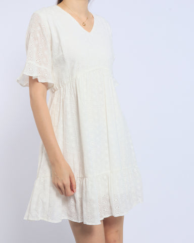Eyelet Babydoll Dress