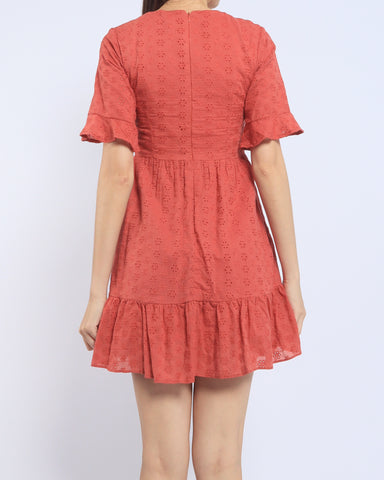 Eyelet Babydoll Dress